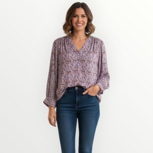 חולצה פירחונית לילך